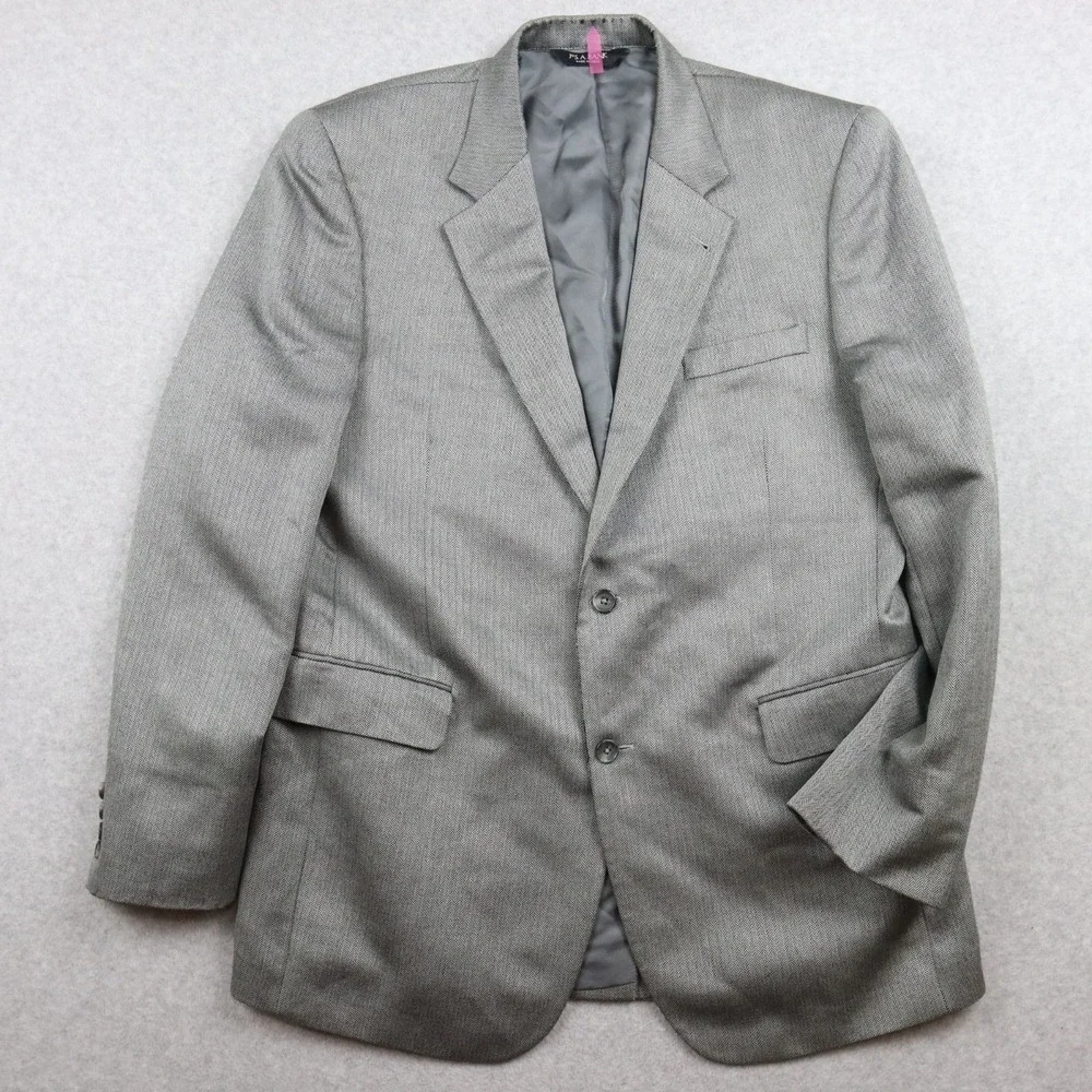 Jos A Bank Blazer Mens‎ 43L Signature Silk/Camel Suit Jacket Coat Formal Gray